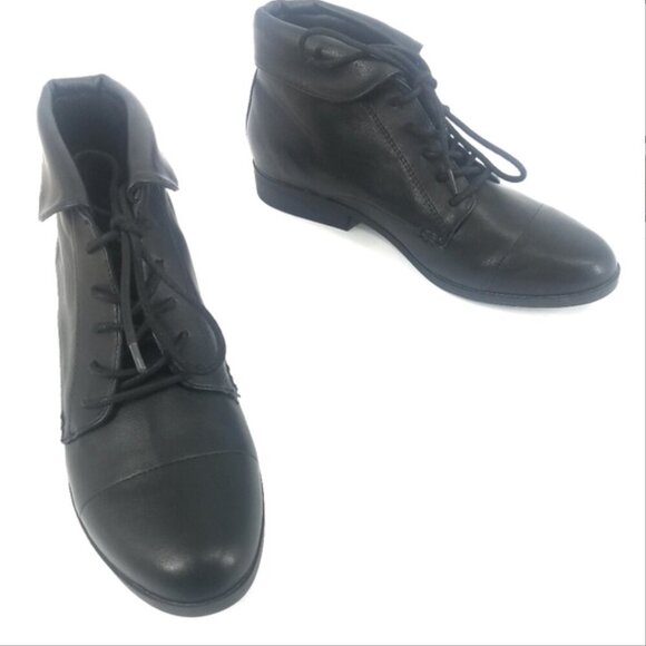 NWOB Gloria Vanderbilt Women's Claudette Ankle Boot Dark Academia Black Gothic 9 - Picture 6 of 6